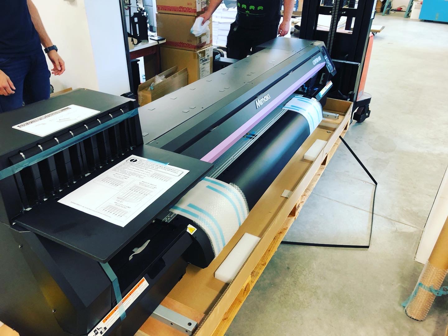 Instalace nového plotru Mimaki