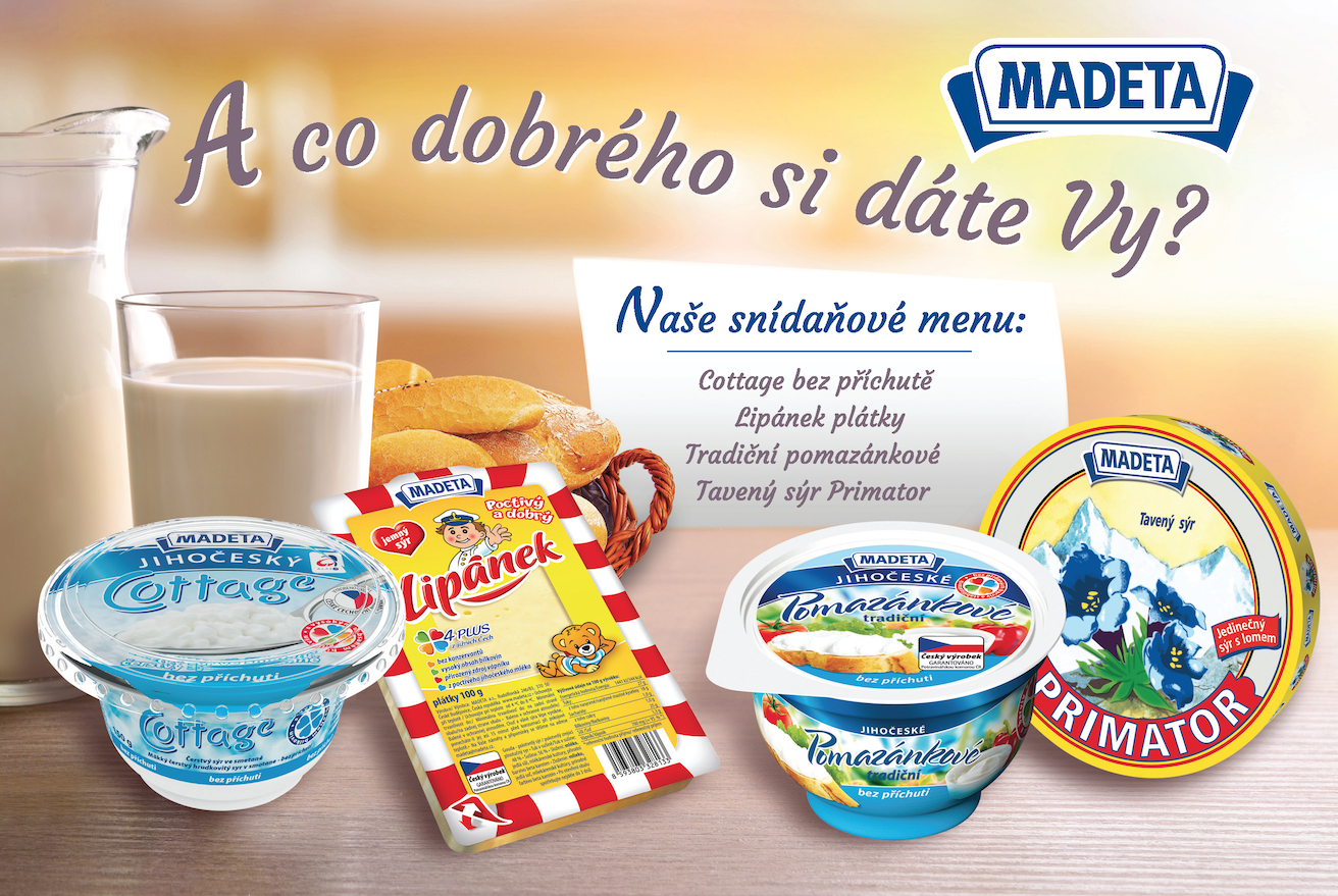 Grafický návrh webového banneru výrobků Madeta